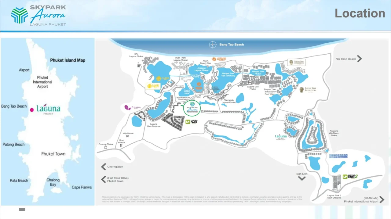 Skypark Aurora Location Map