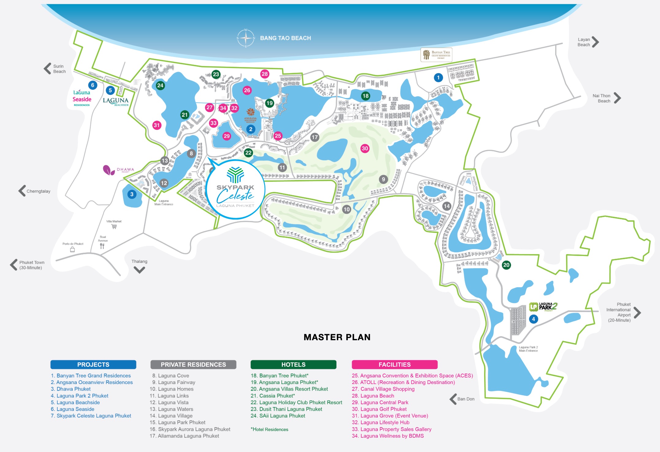 Skypark Celeste Phuket Map