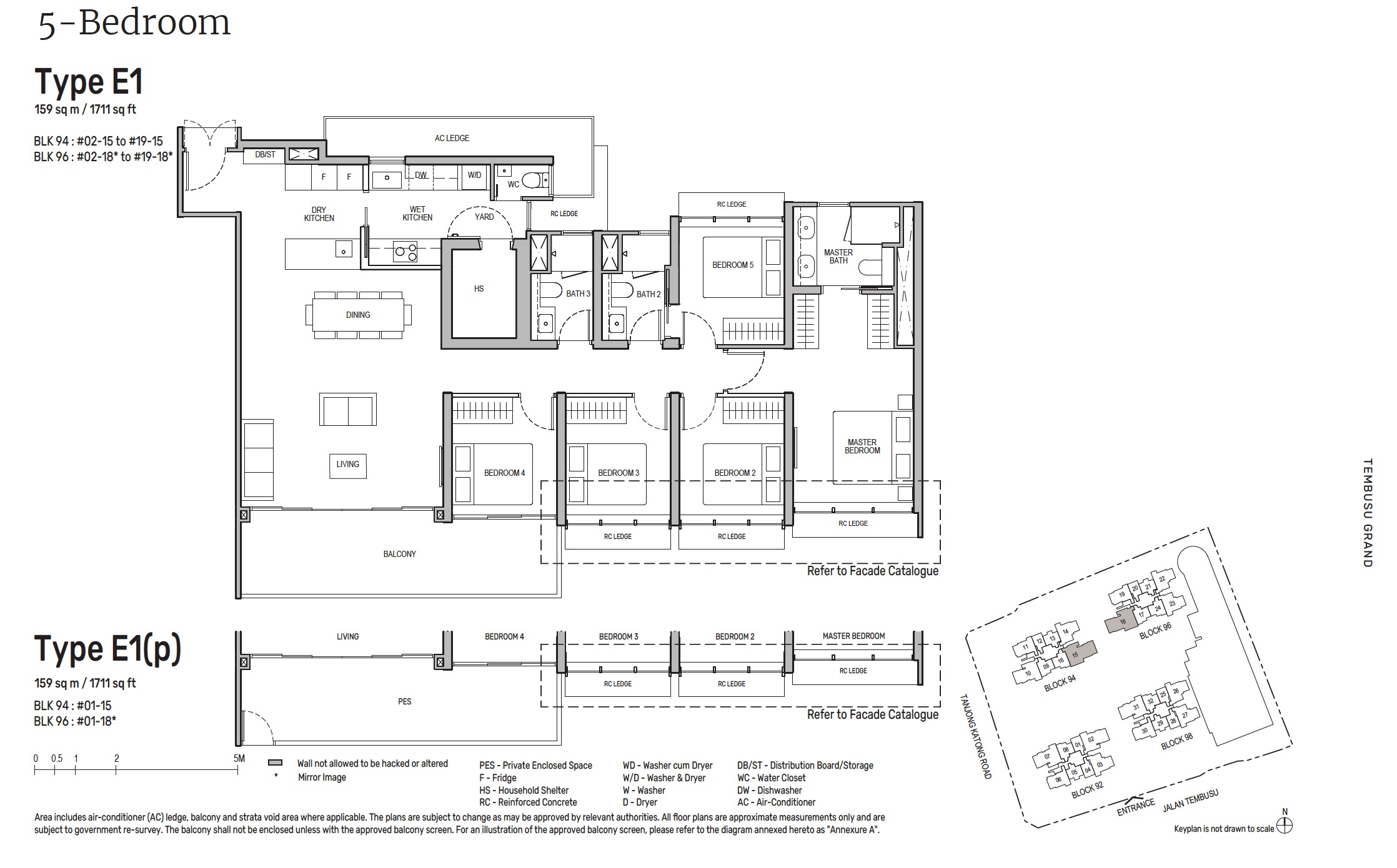 Tembusu Grand 5BR Floor Plan