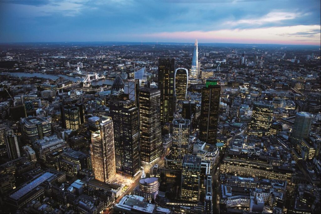 Sky Residence Bishopsgate Aerial View