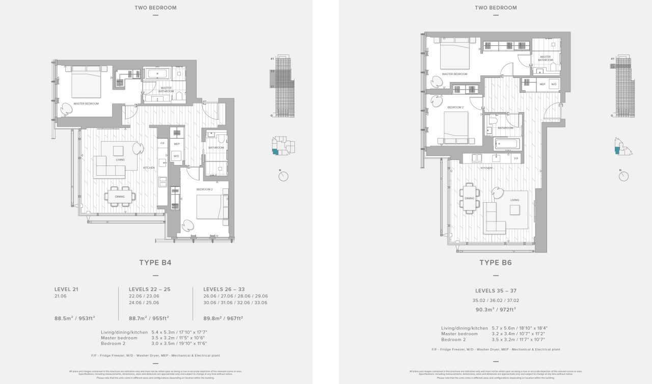 Sky Residences 2BR-3 Floor Plan