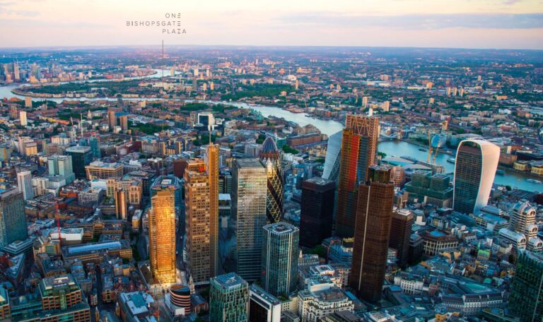 Sky Residences One Bishopsgate Plaza Aerial