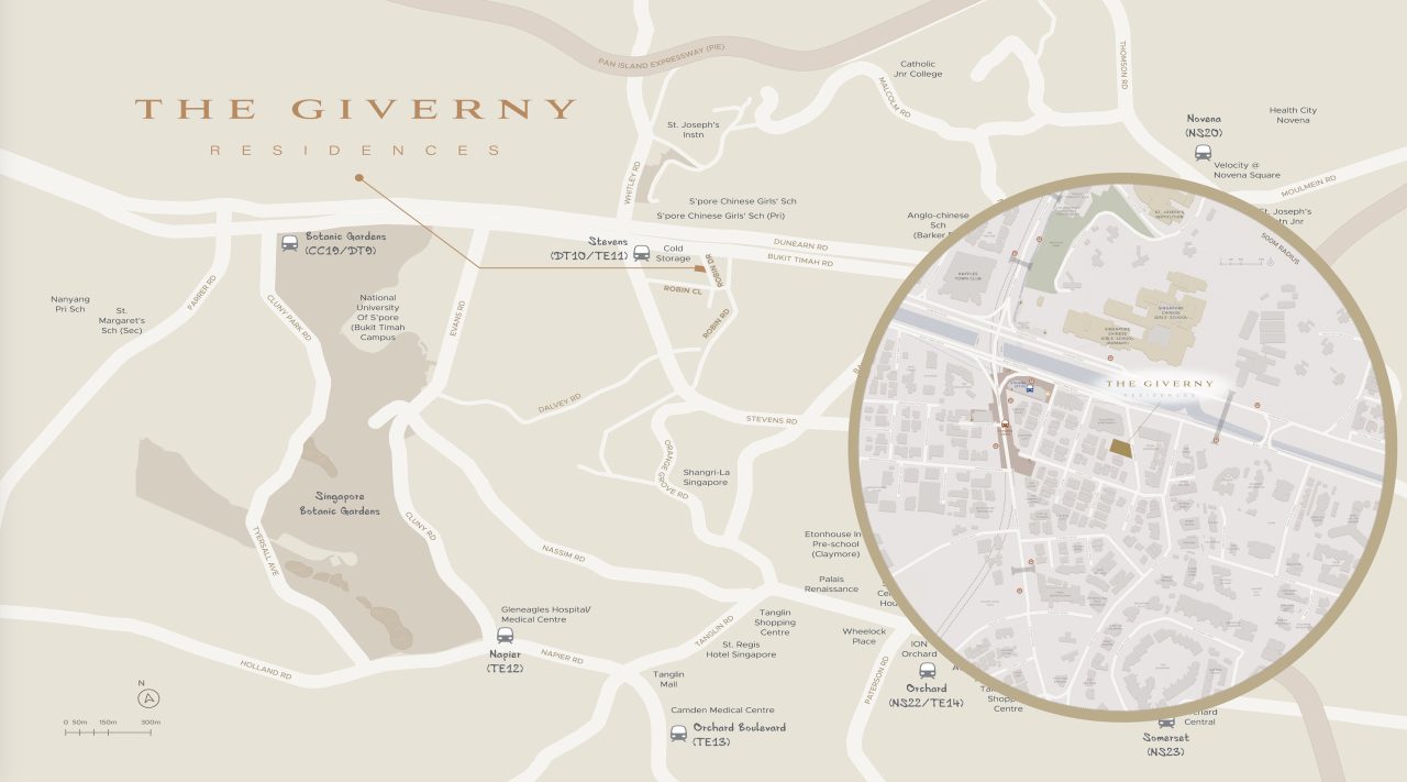 Giverny Residences -Location Map