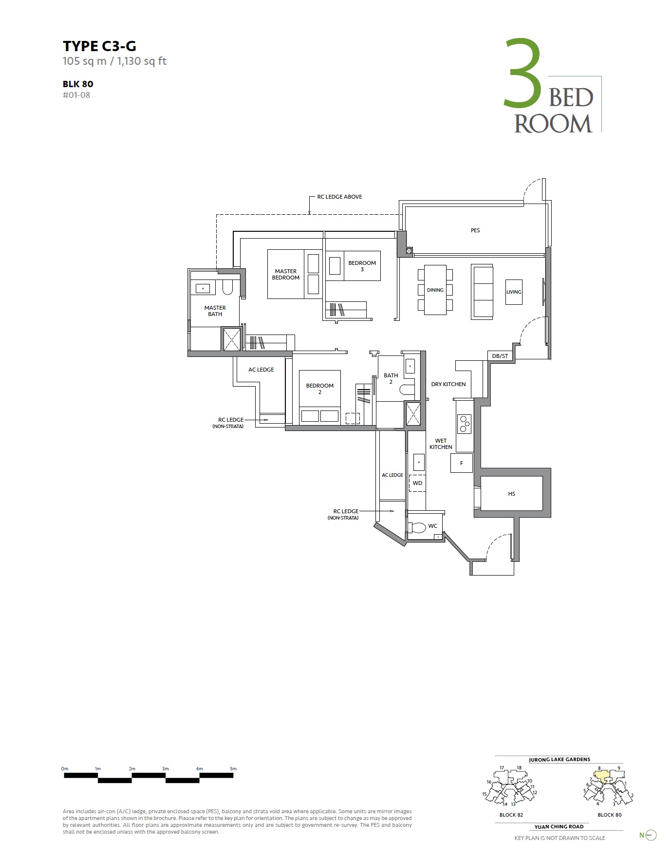 Lake Garden Residences- 3BR C3 Layout