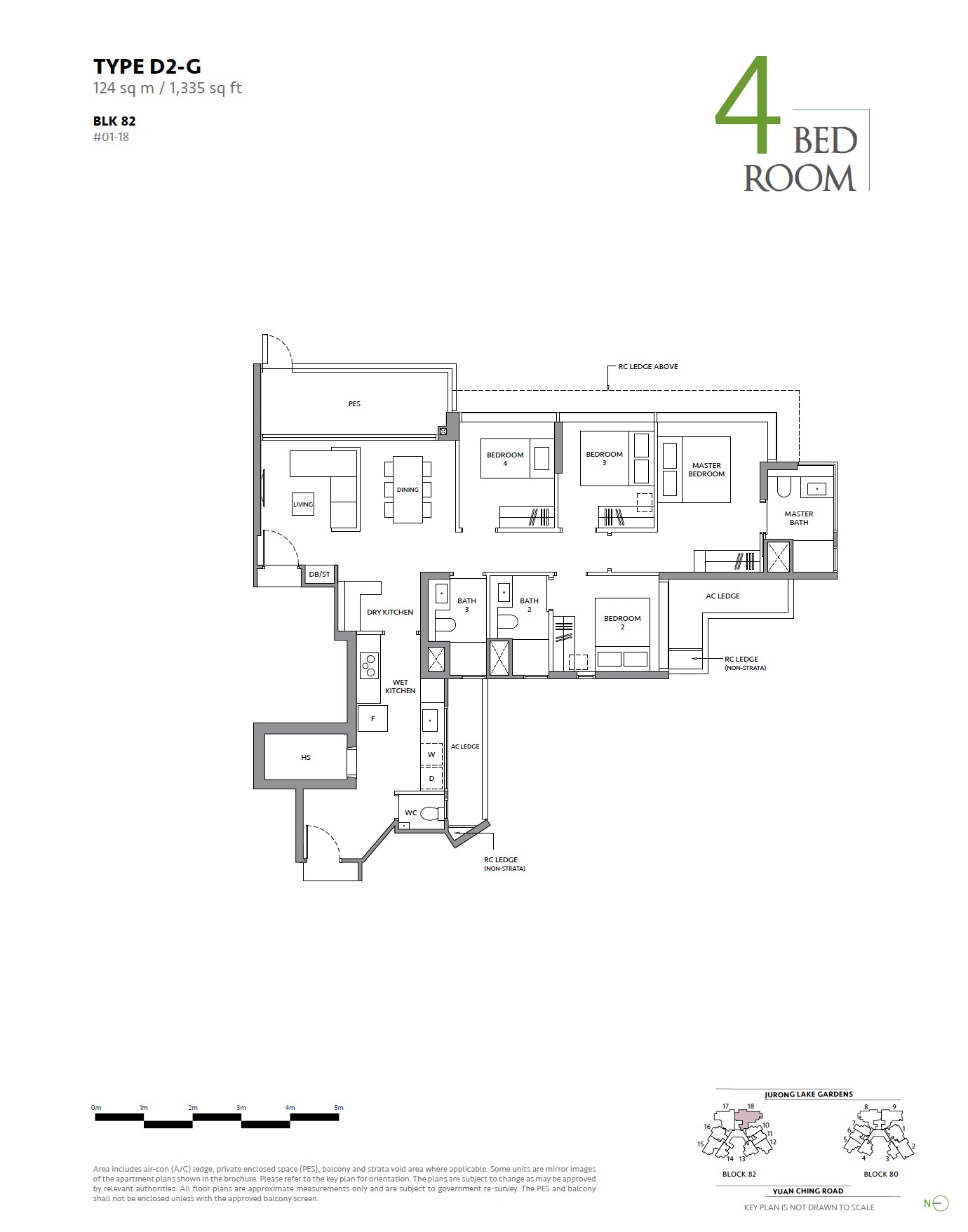 Lake Garden Residences- 4BR D2 Layout