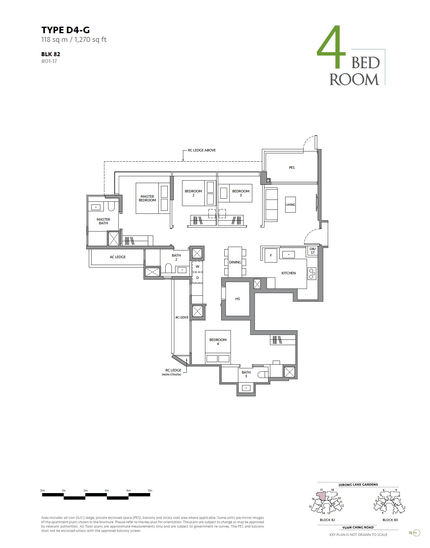 Lake Garden Residences- 4BR D4 Layout