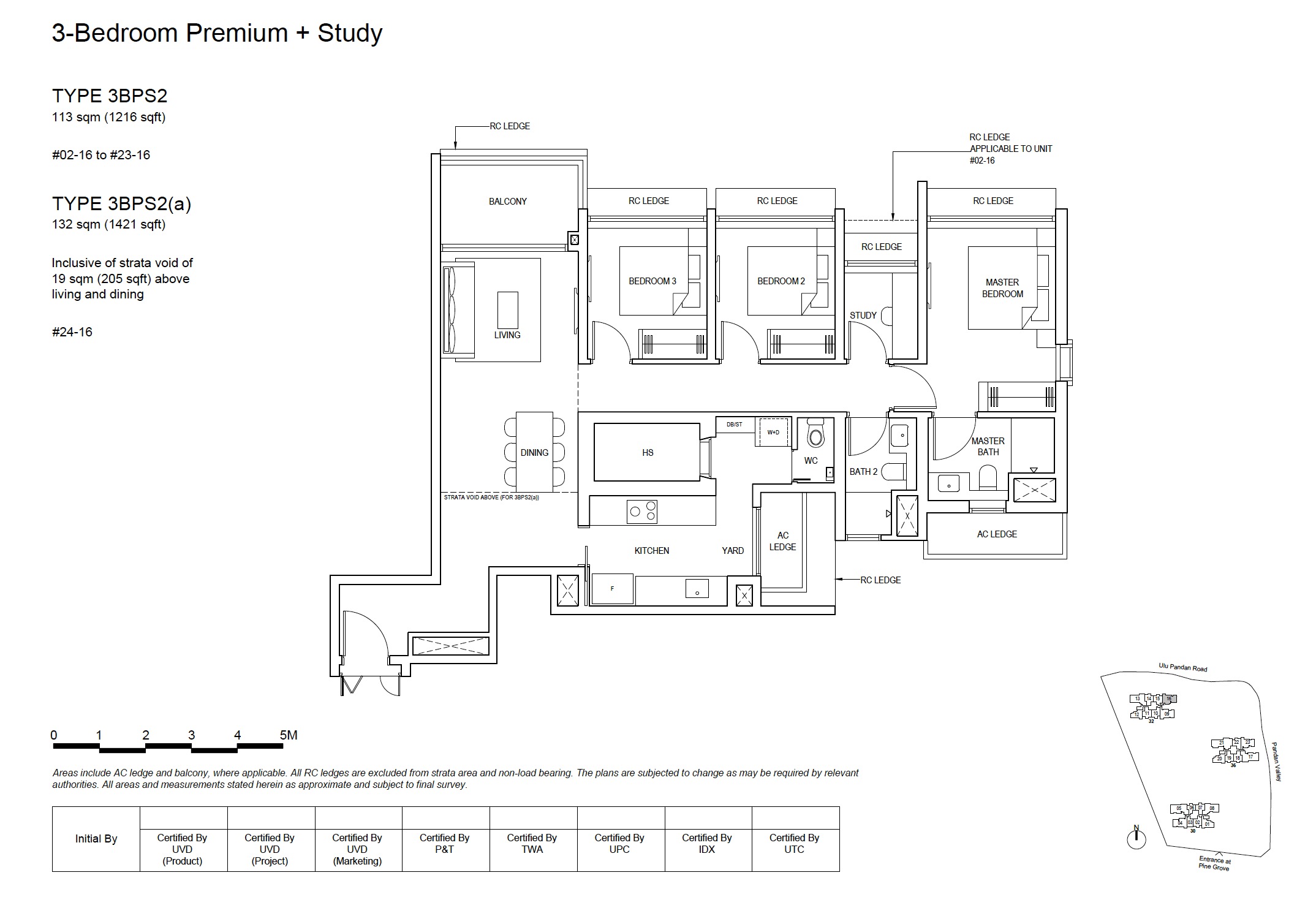 Pinetree Hill 3BR Premium +S Type 3BPS2 Floor Plan