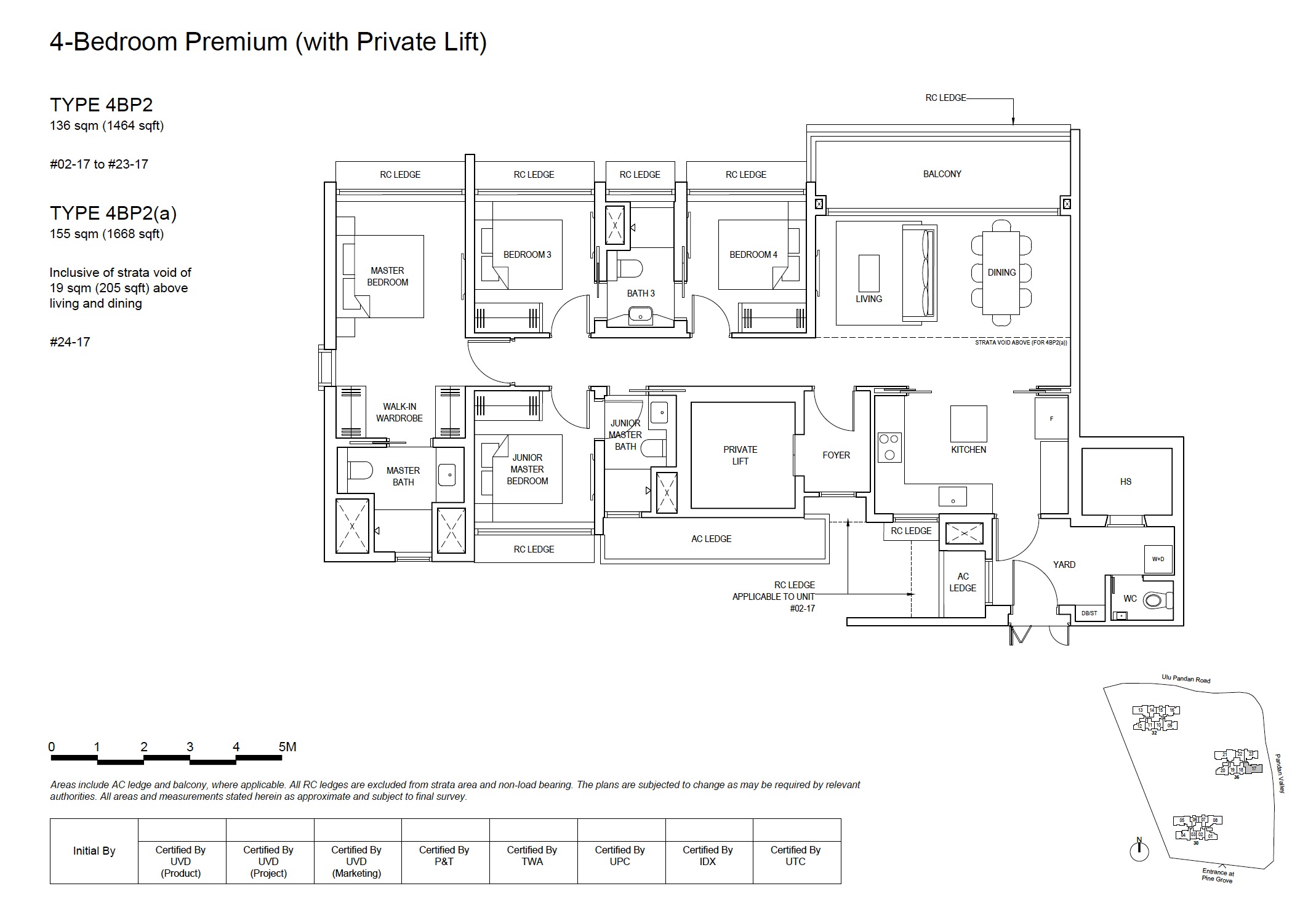 Pinetree Hill 4BR Premium Type 4BP2 Floor Plan