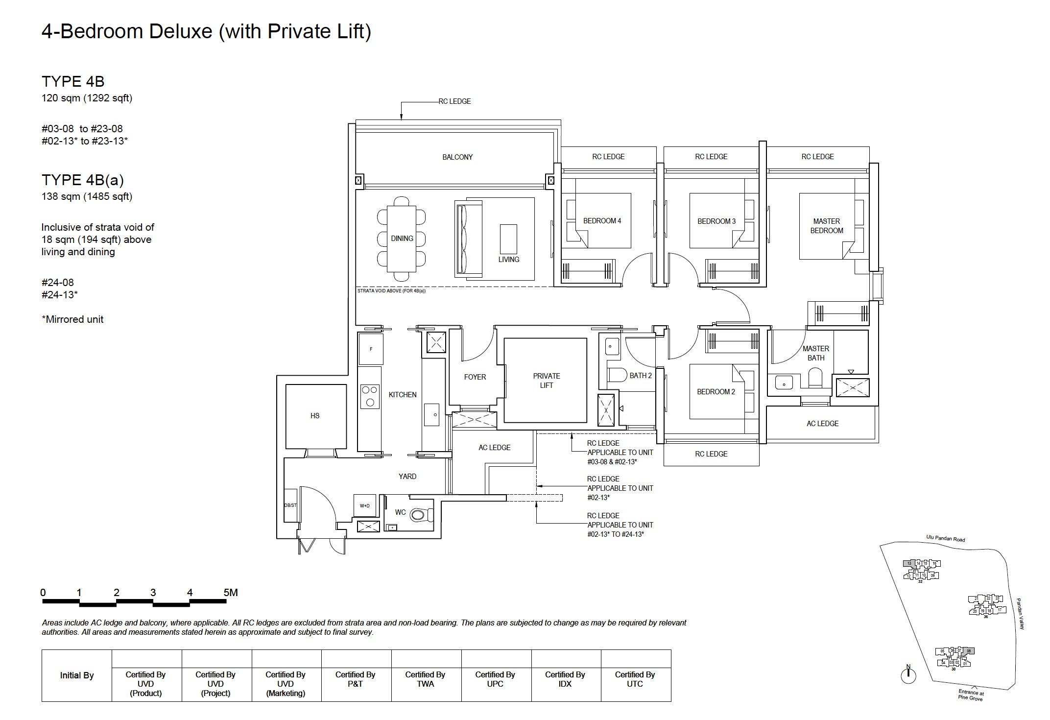 Pinetree Hill 4BR Type 4B Floor Plan