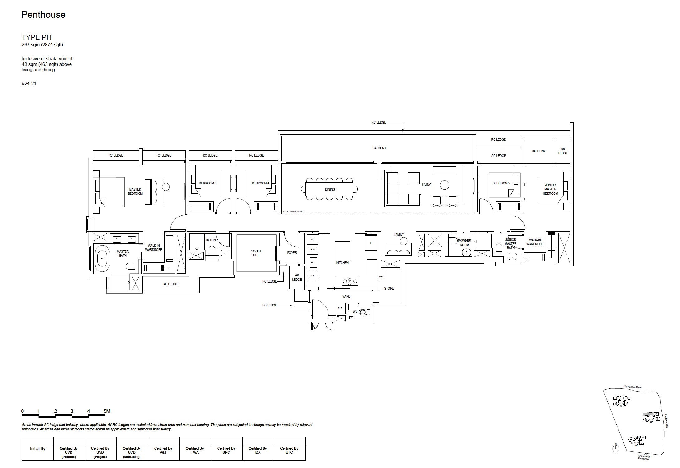 Pinetree Hill Penthouse Floor Plan