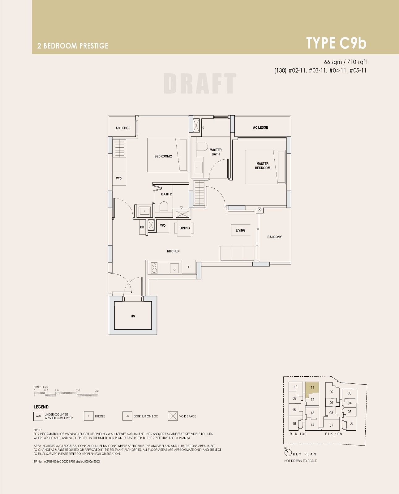 Orchard Sophia 2BR Prestige Type C9b Floor Plan