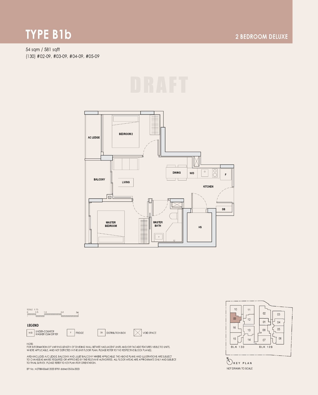 Orchard Sophia 2BR Type B1b Floor Plan