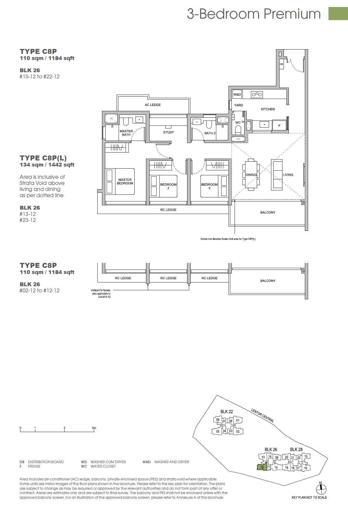 Hillock Green 3BR Premium C8P Floor Plan