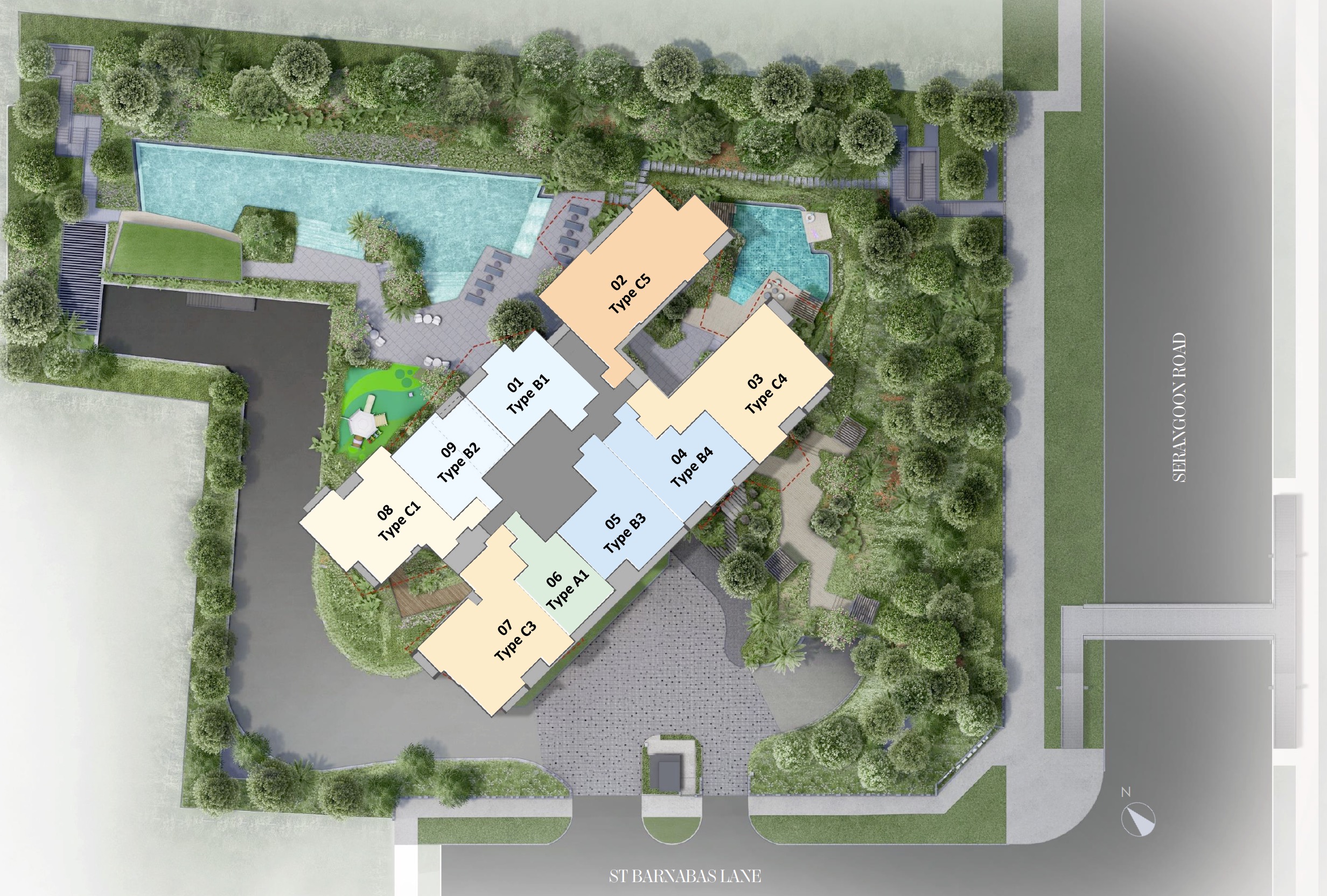 The Arcady Boon Keng - Site Plan