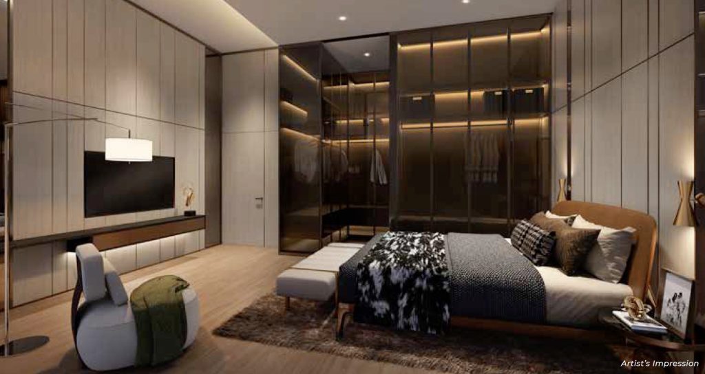 The Arcady Floor Plan - Penthouse Master Bedroom