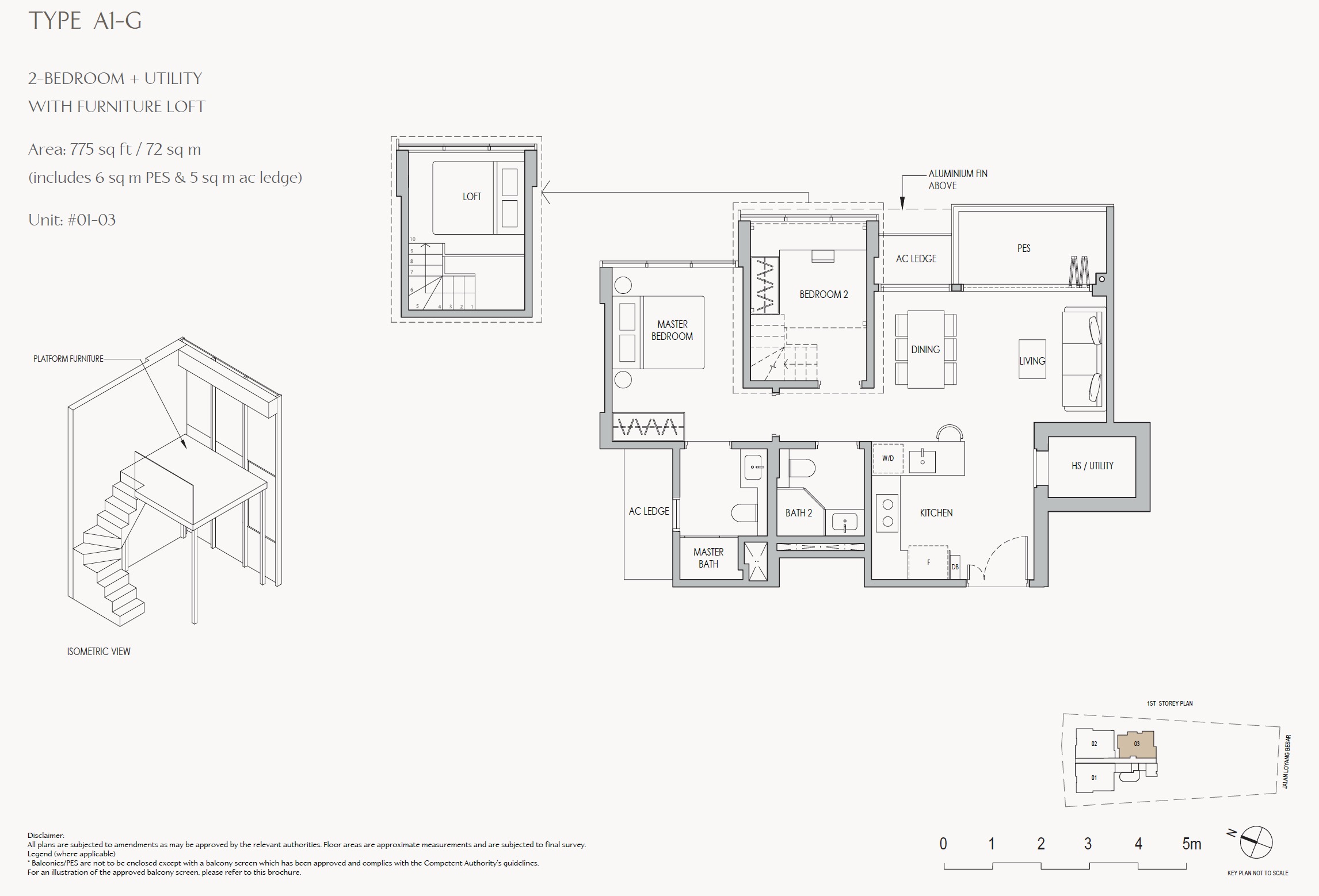 The Shorefront - 2BR+Utility with Loft A1-G