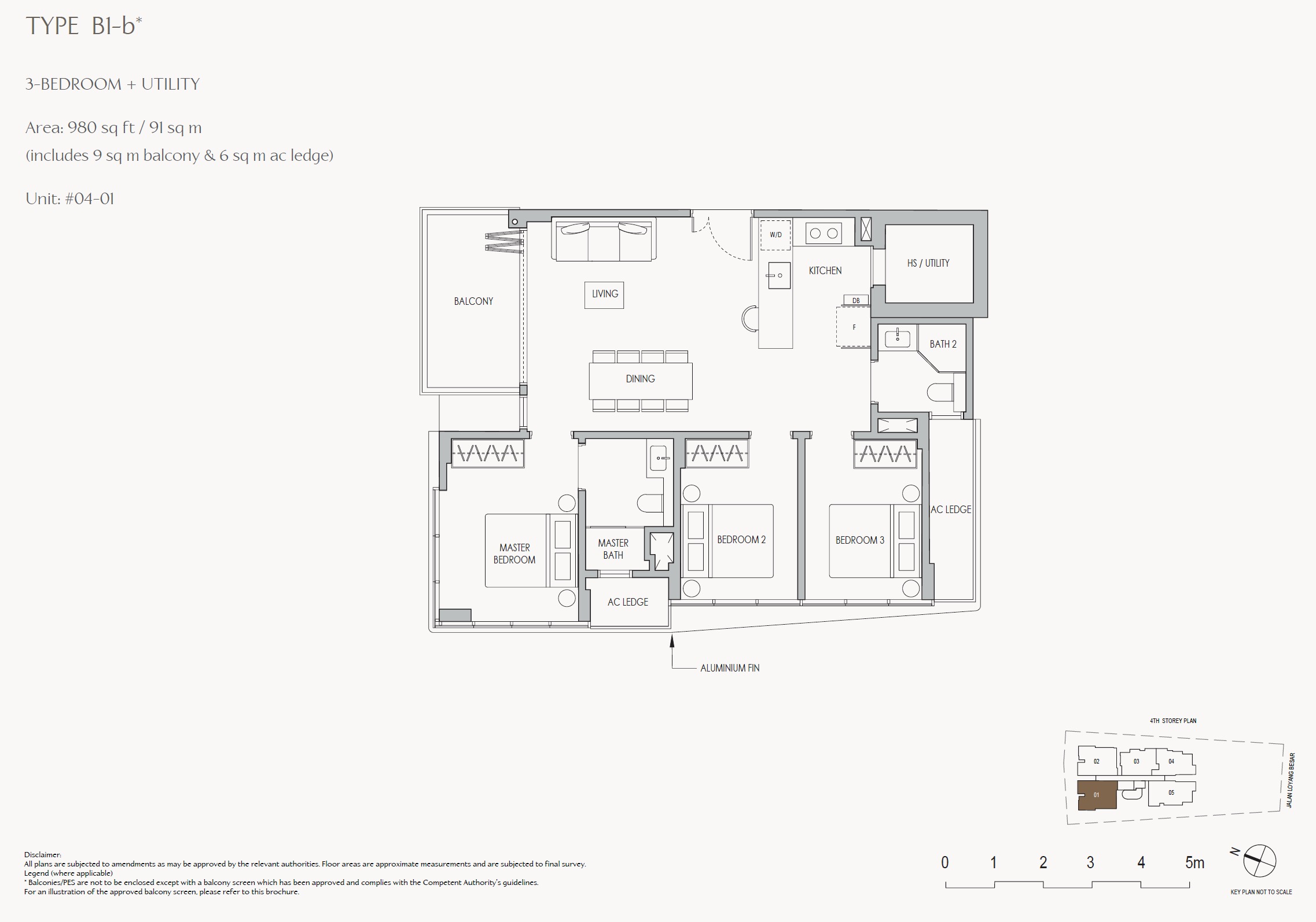 The Shorefront - 3BR+Utility B1b*