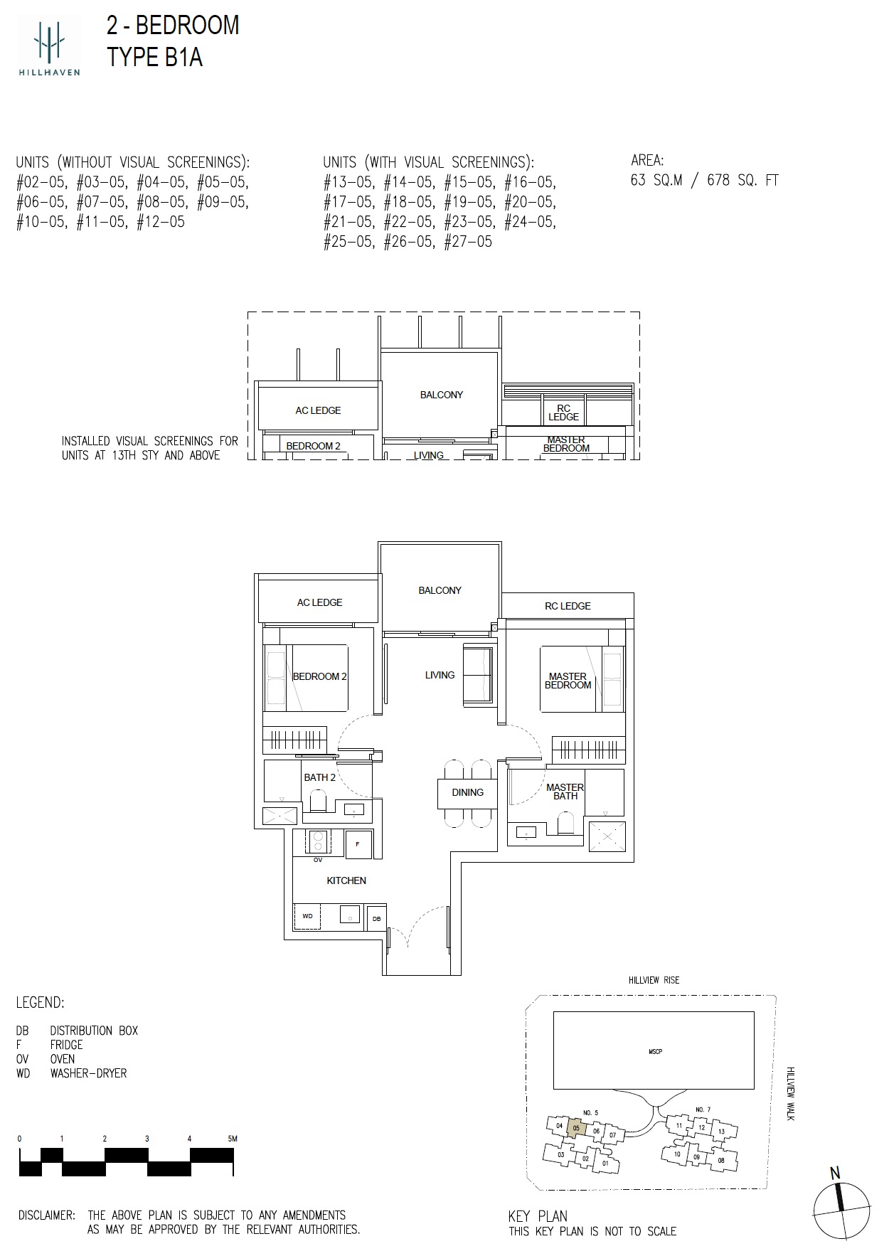 Hillhaven FloorPlan - 2BR B1A