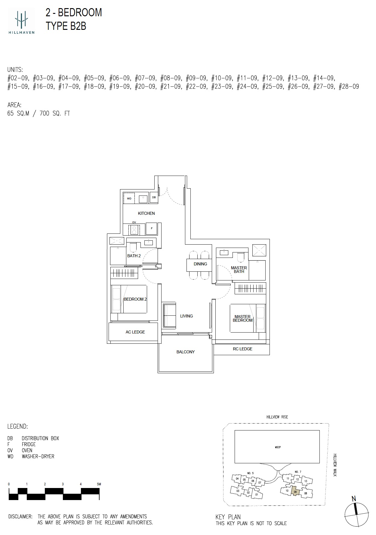 Hillhaven FloorPlan - 2BR B2B