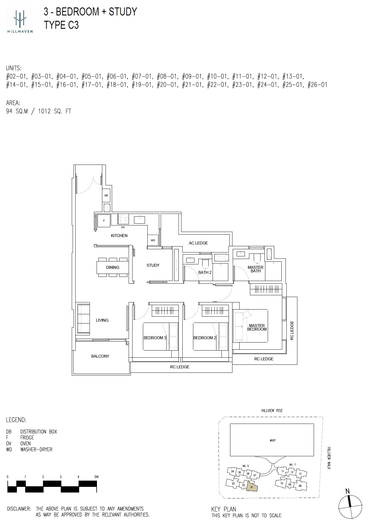 Hillhaven FloorPlan - 3BR+S C3