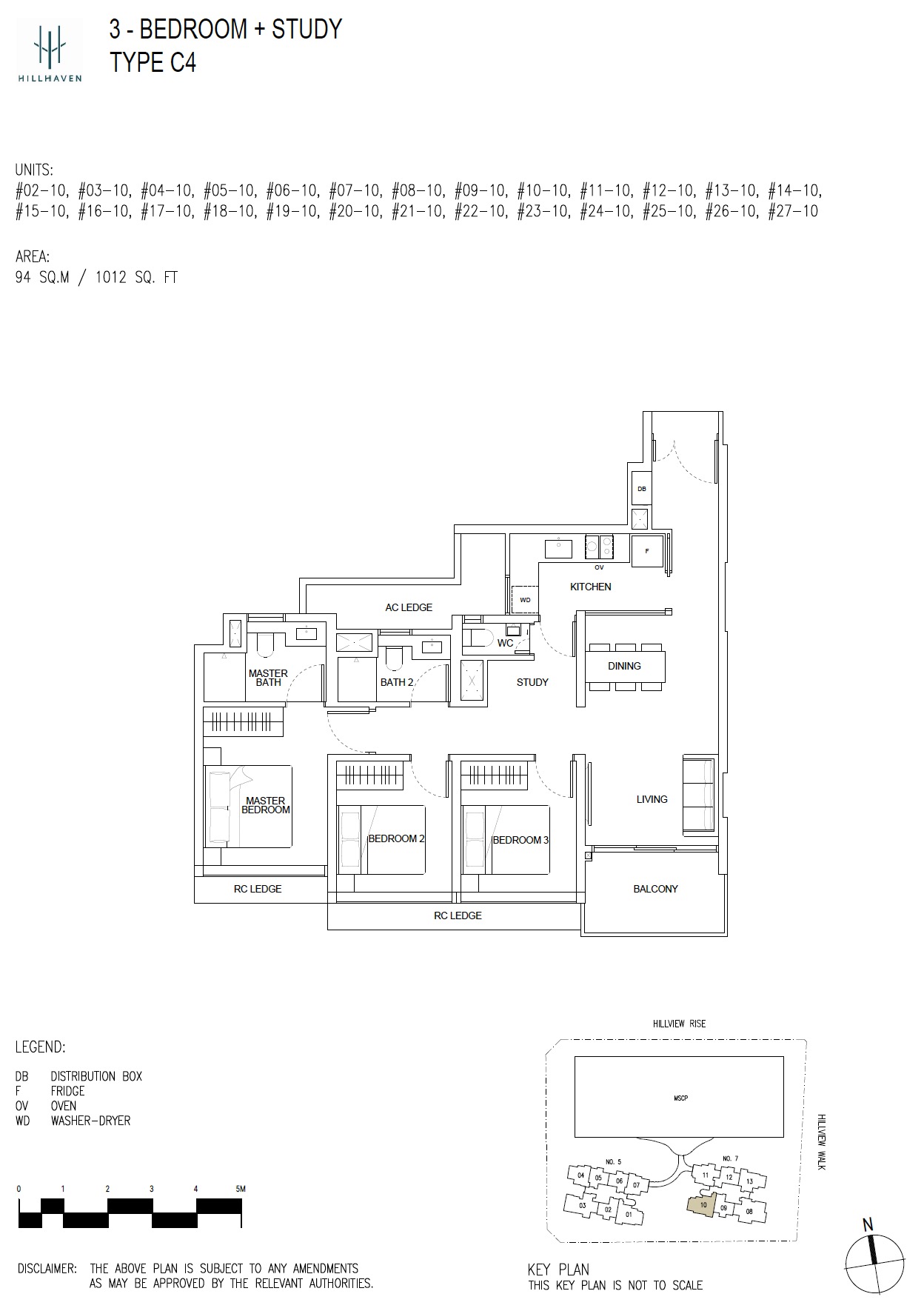 Hillhaven FloorPlan - 3BR+S C4