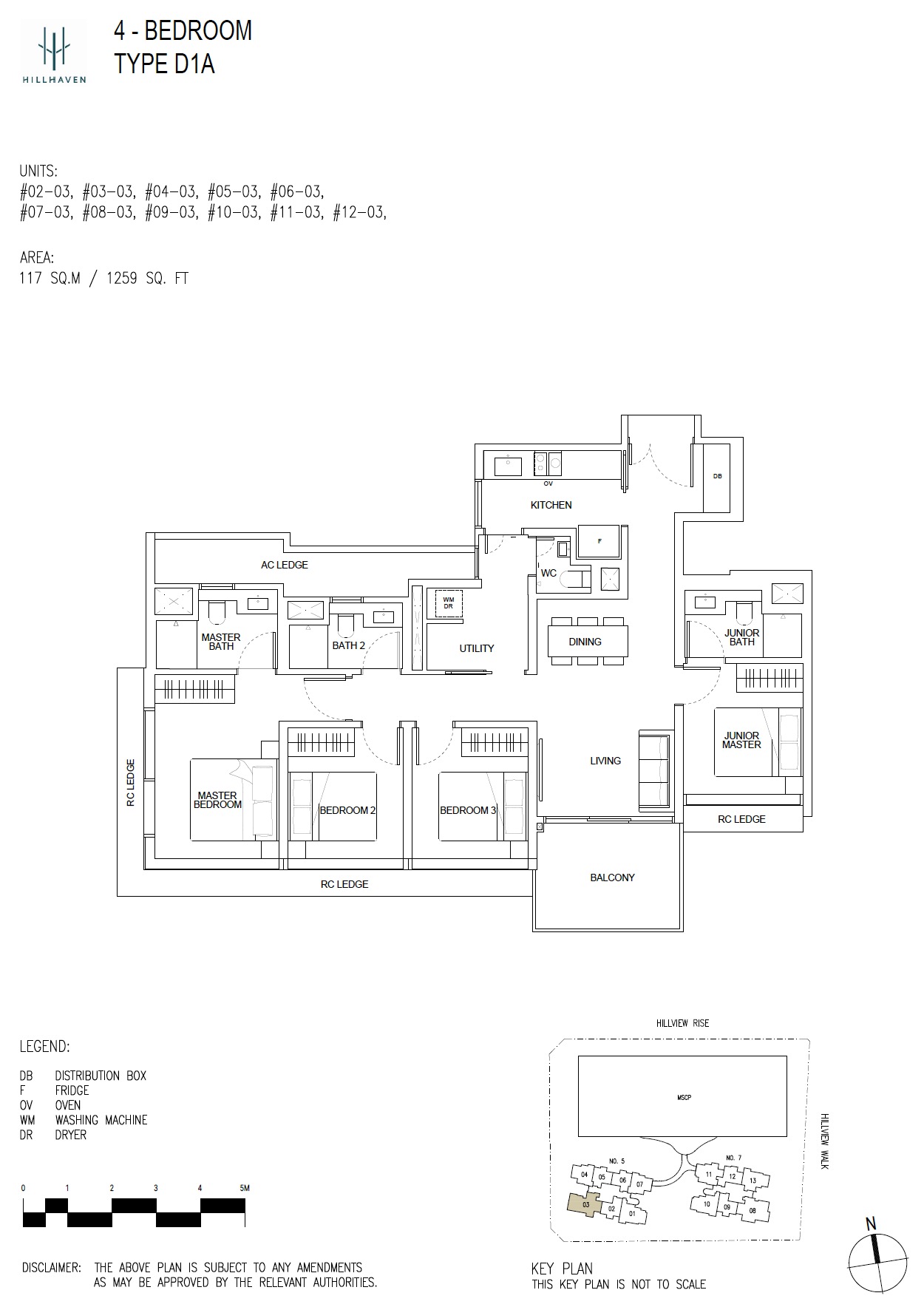 Hillhaven FloorPlan - 4BR D1A