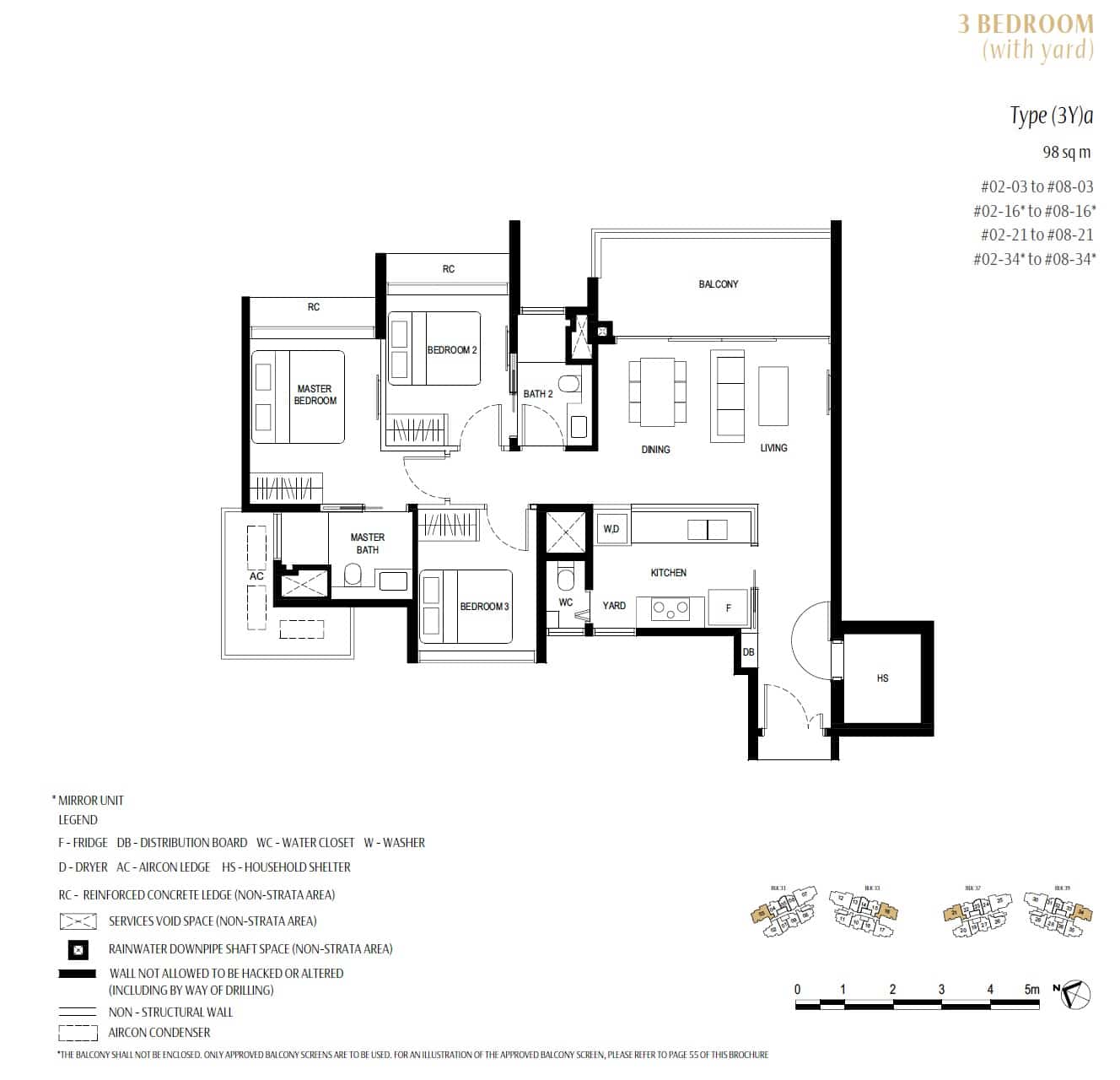 Kassia Floor Plan 3BR Type 3Ya