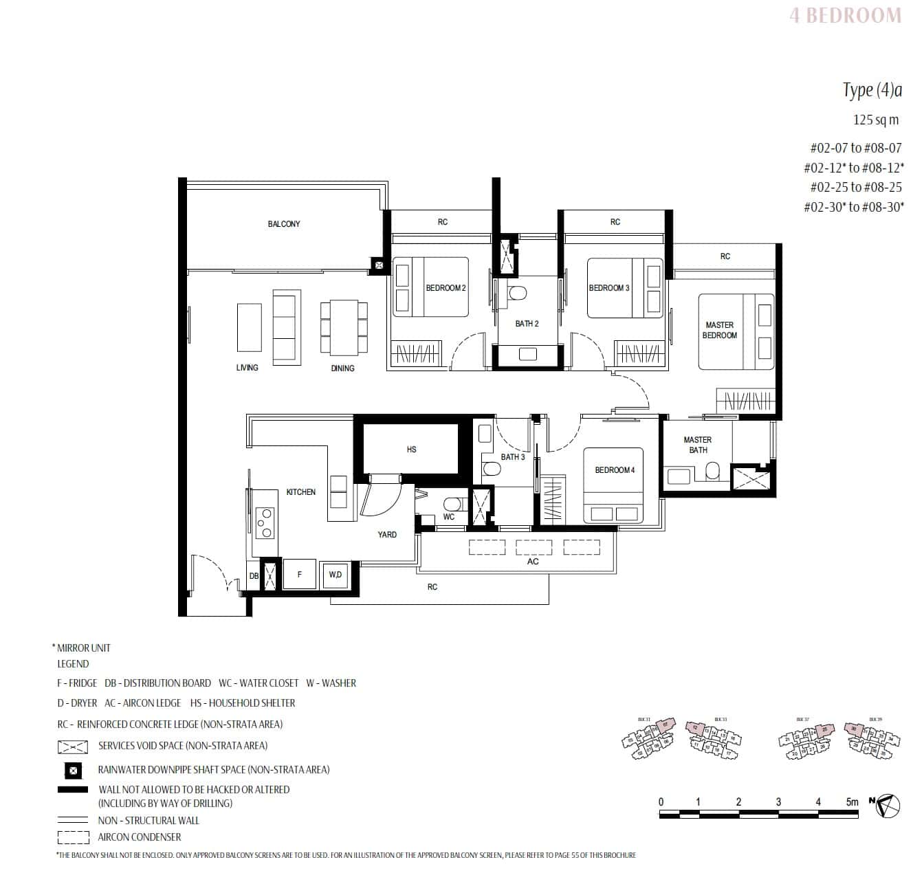 Kassia Floor Plan 4BR Type 4a