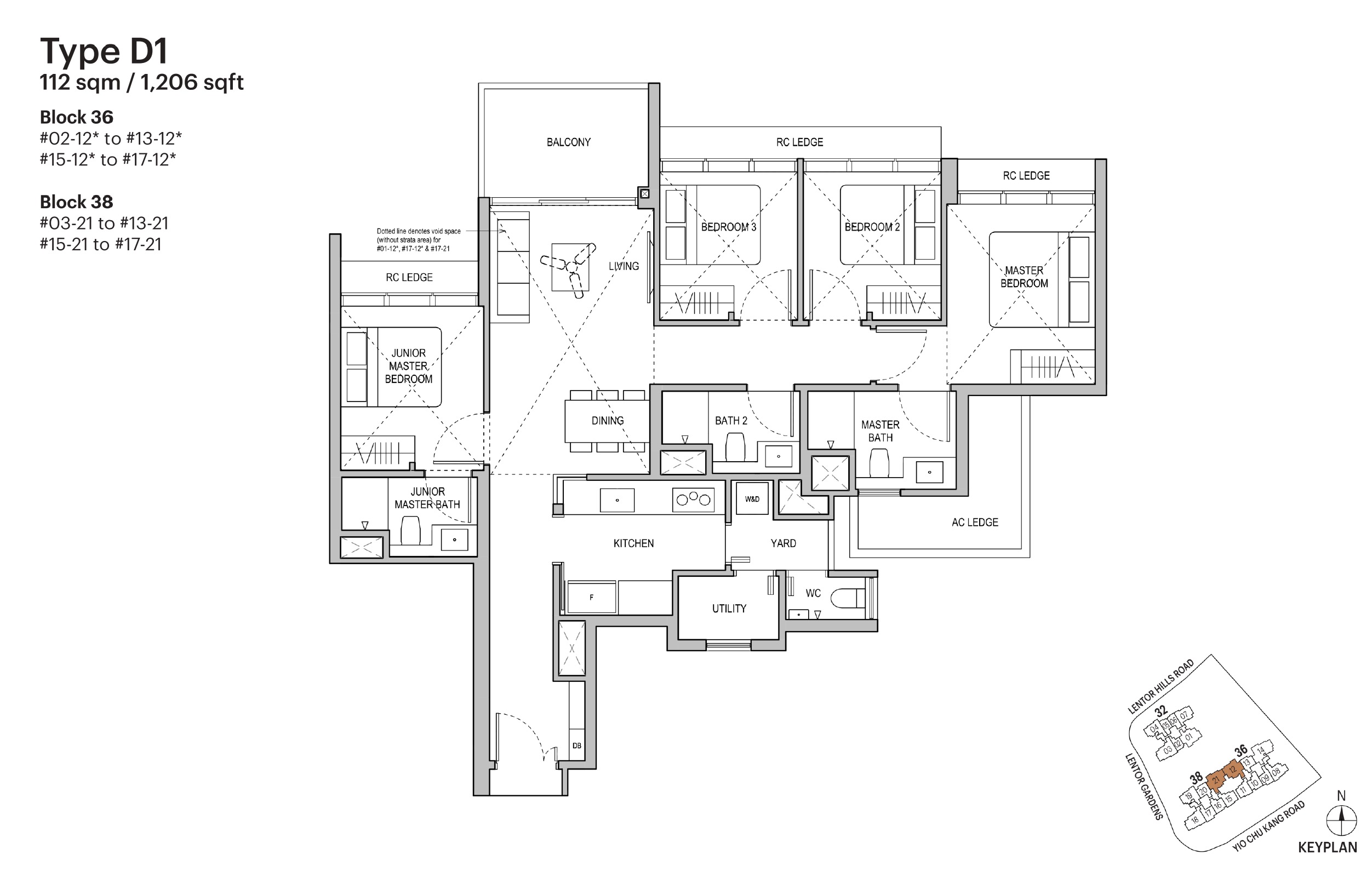 Lentoria FloorPlan- 4BR D1