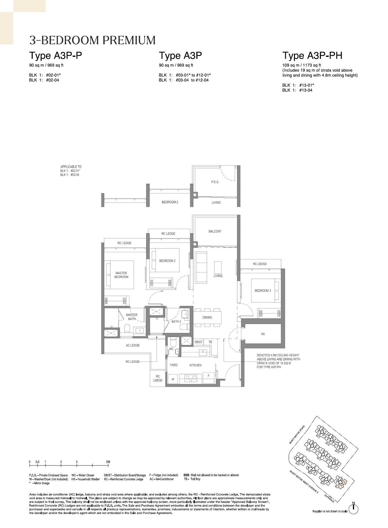 Lumina Grand Floor Plan - 3BR A3P