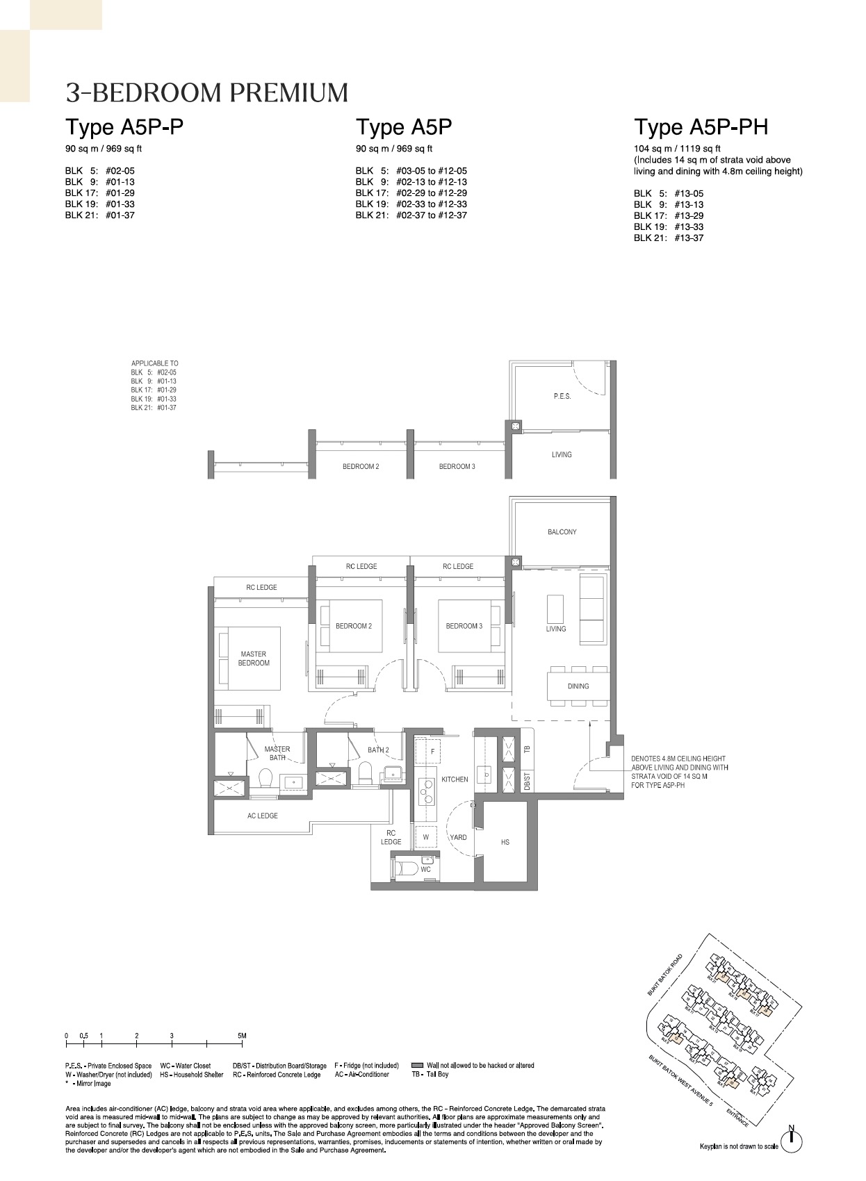 Lumina Grand Floor Plan - 3BR A5P