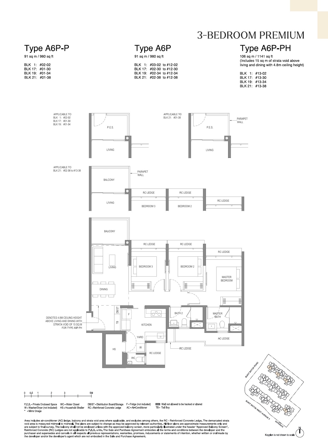 Lumina Grand Floor Plan - 3BR A6P