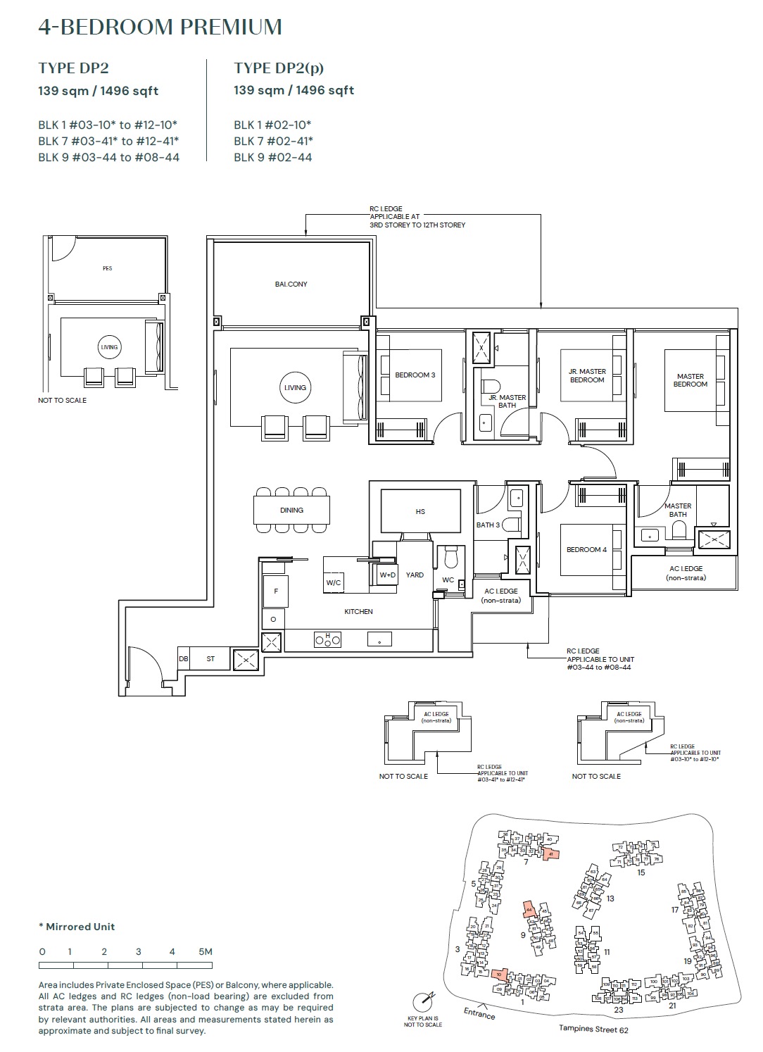 Parktown Tampines Floor Plan 4BR Premium DP2