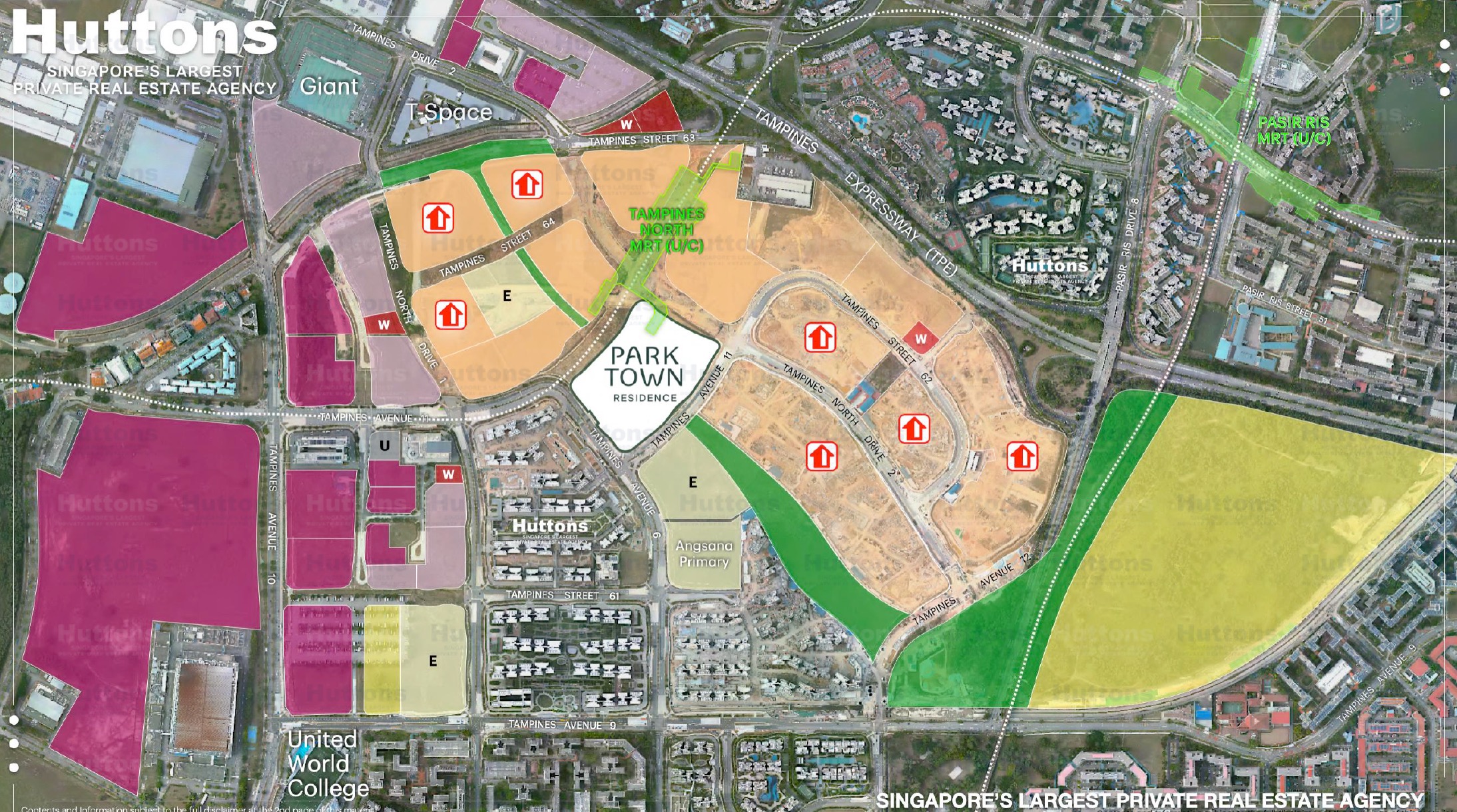 Parktown Tampines Master Plan Location