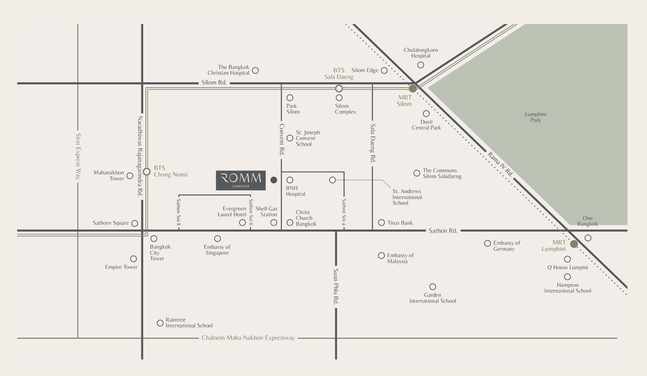 Romm Convent - location map