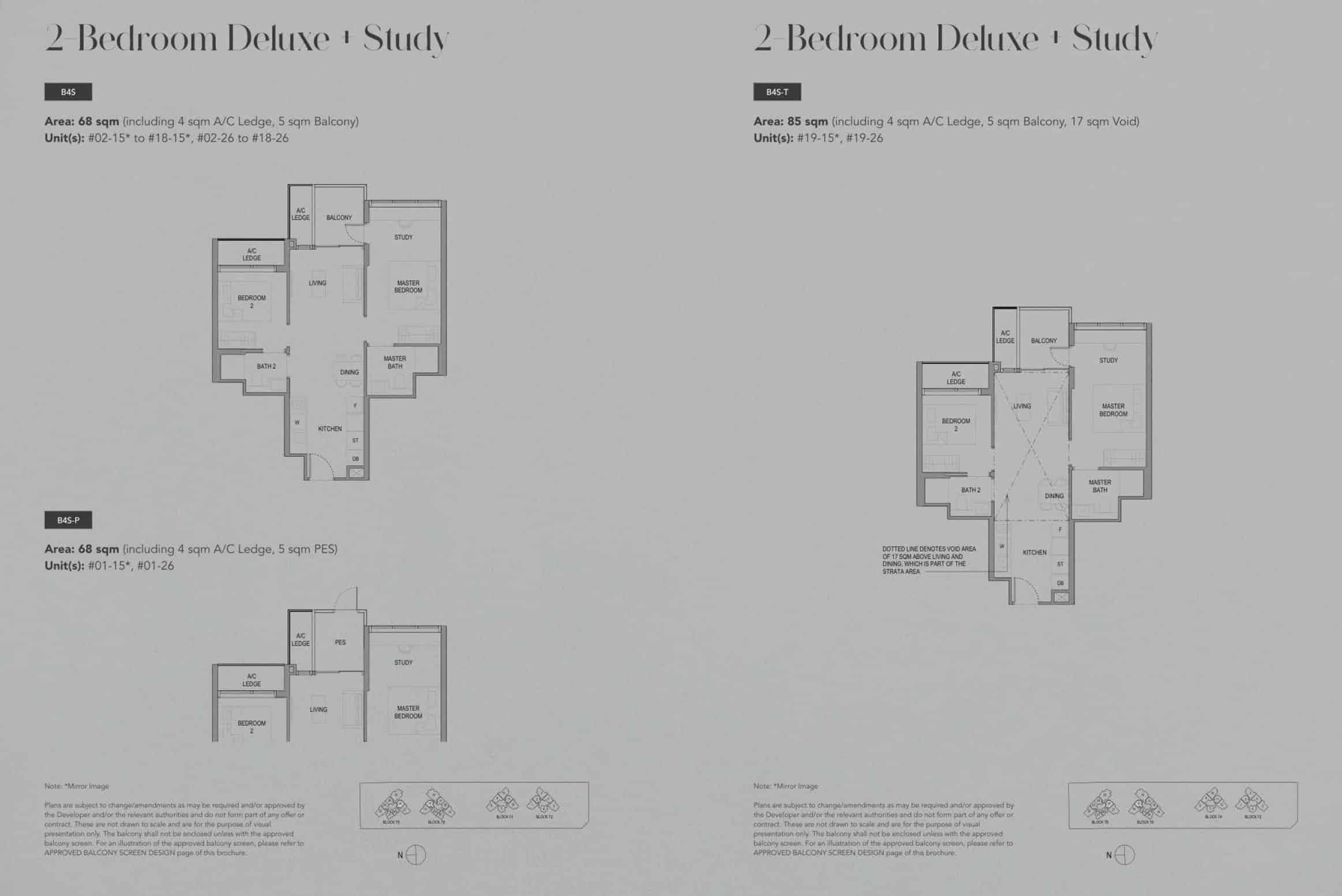 SORA jurong - 2BR Deluxe +S 2 Floor Plan