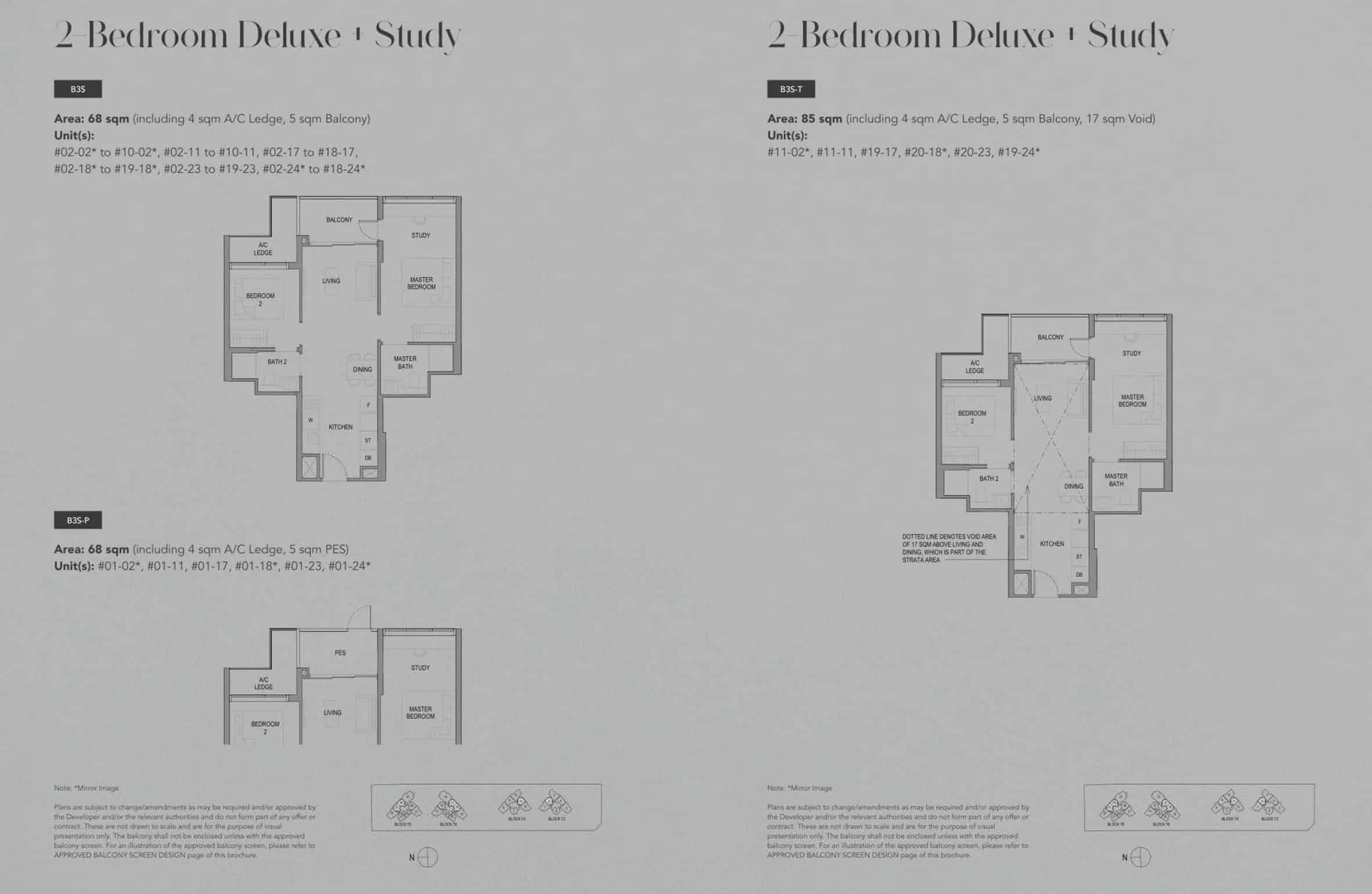 SORA jurong - 2BR Deluxe +S Floor Plan