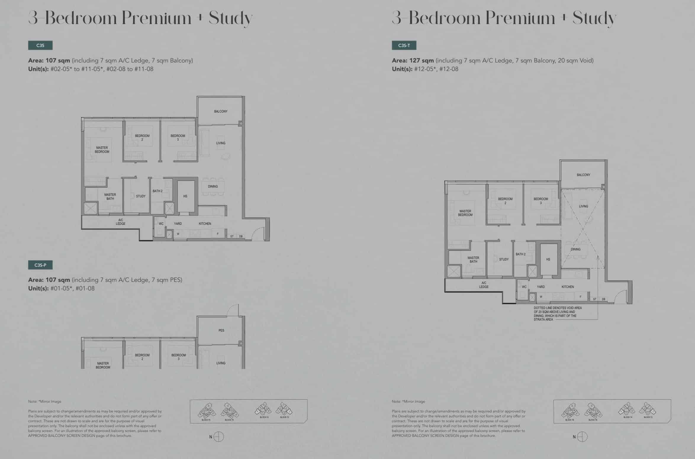 SORA jurong - 3BR Premium + SFloor Plan