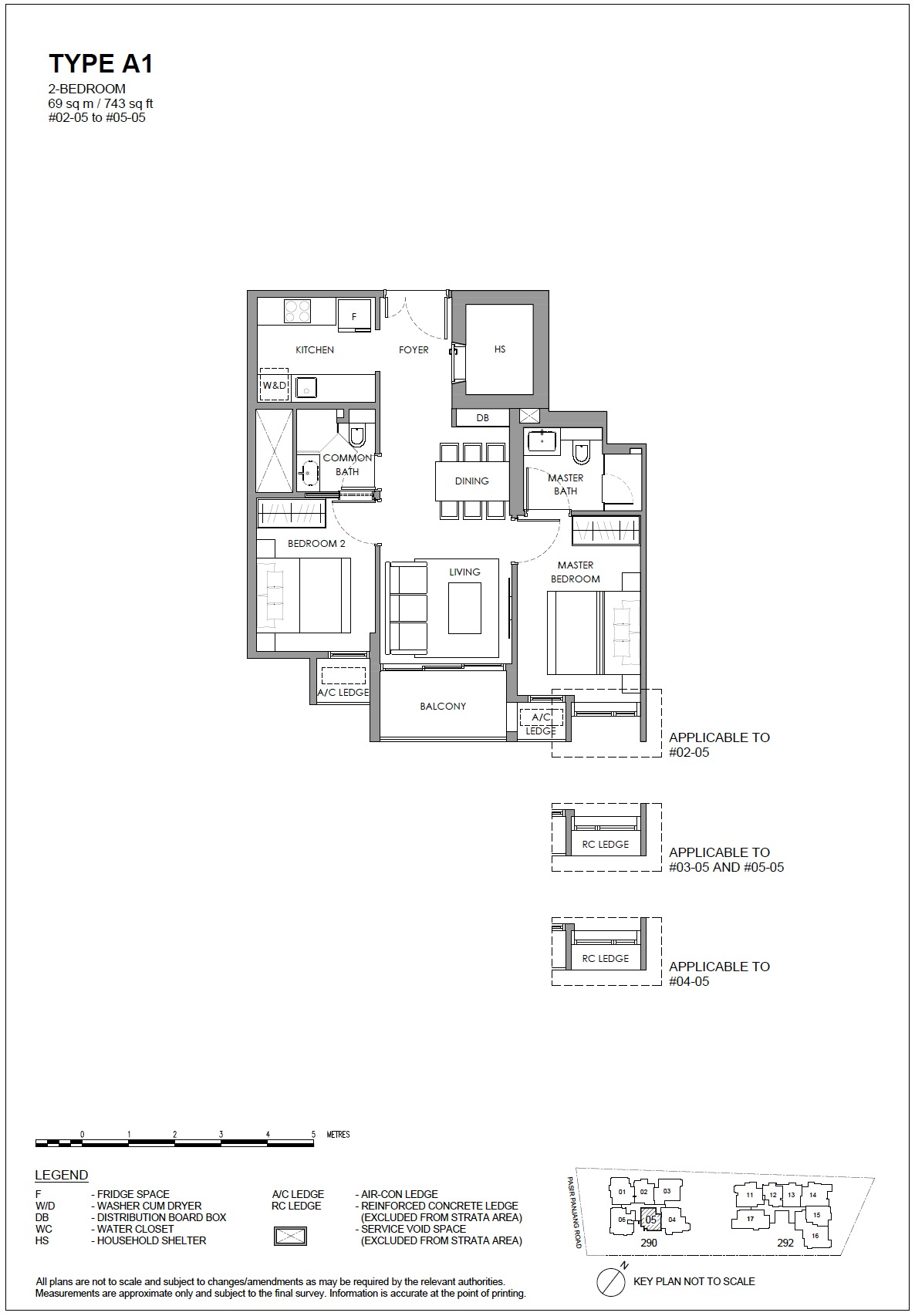 Hillshore at Pasir PanjangThe Hillshore Floor Plan – 2BR A1