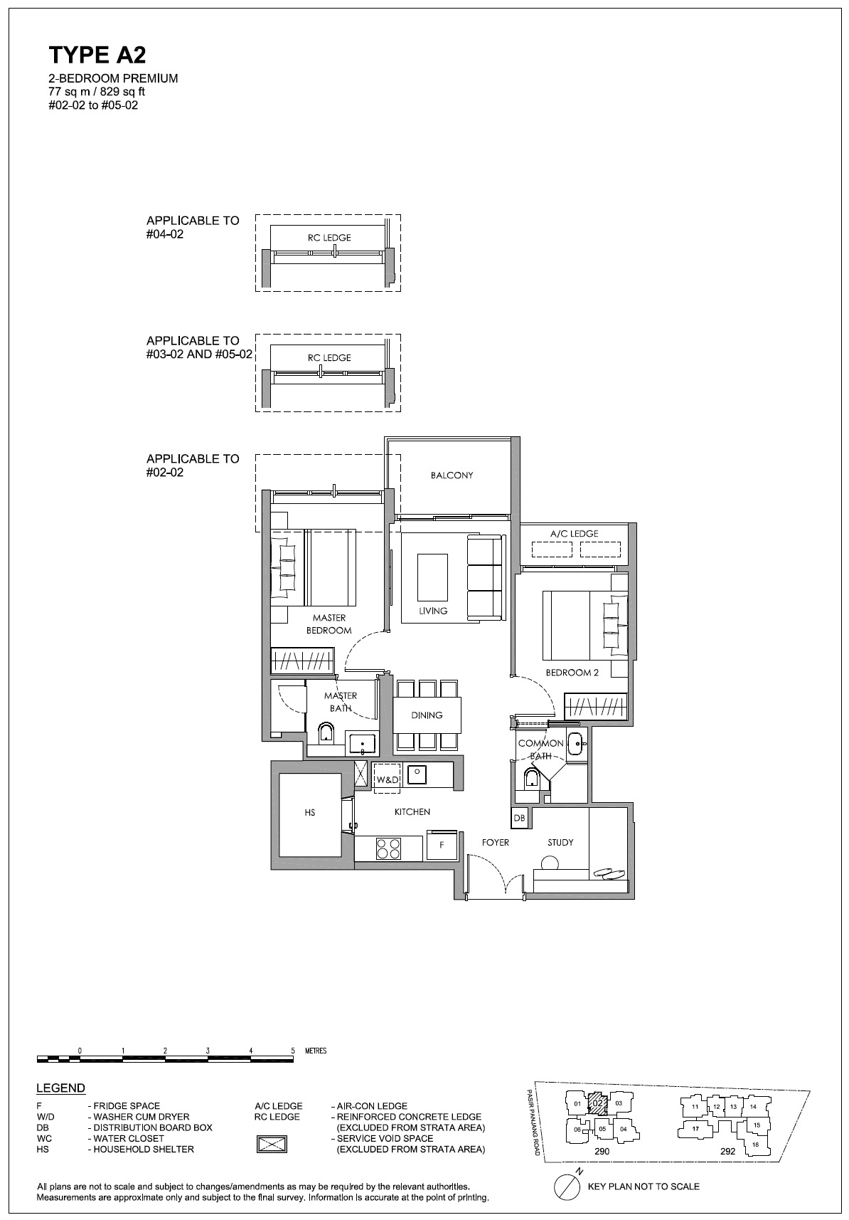 Hillshore at Pasir PanjangThe Hillshore Floor Plan – 2BR Premium A2