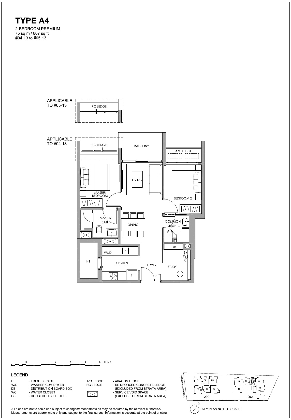 Hillshore at Pasir PanjangThe Hillshore Floor Plan – 2BR Premium A4