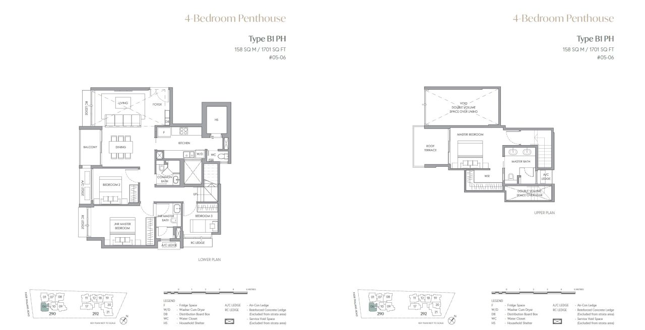 Hillshore at Pasir PanjangThe Hillshore Floor Plan – Penthouse 4BR B1PH