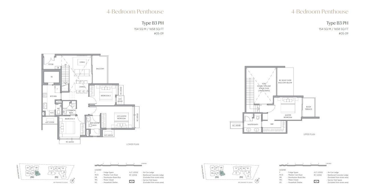 Hillshore at Pasir PanjangThe Hillshore Floor Plan – Penthouse 4BR B3PH