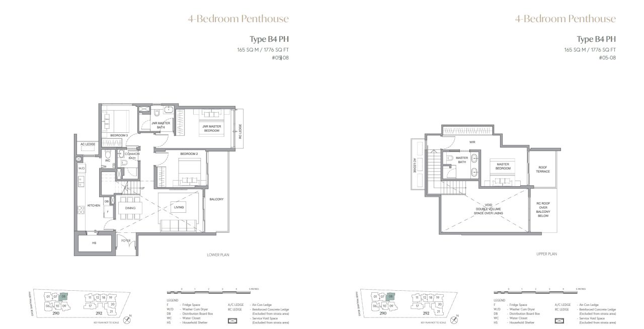 Hillshore at Pasir PanjangThe Hillshore Floor Plan – Penthouse 4BR B4PH