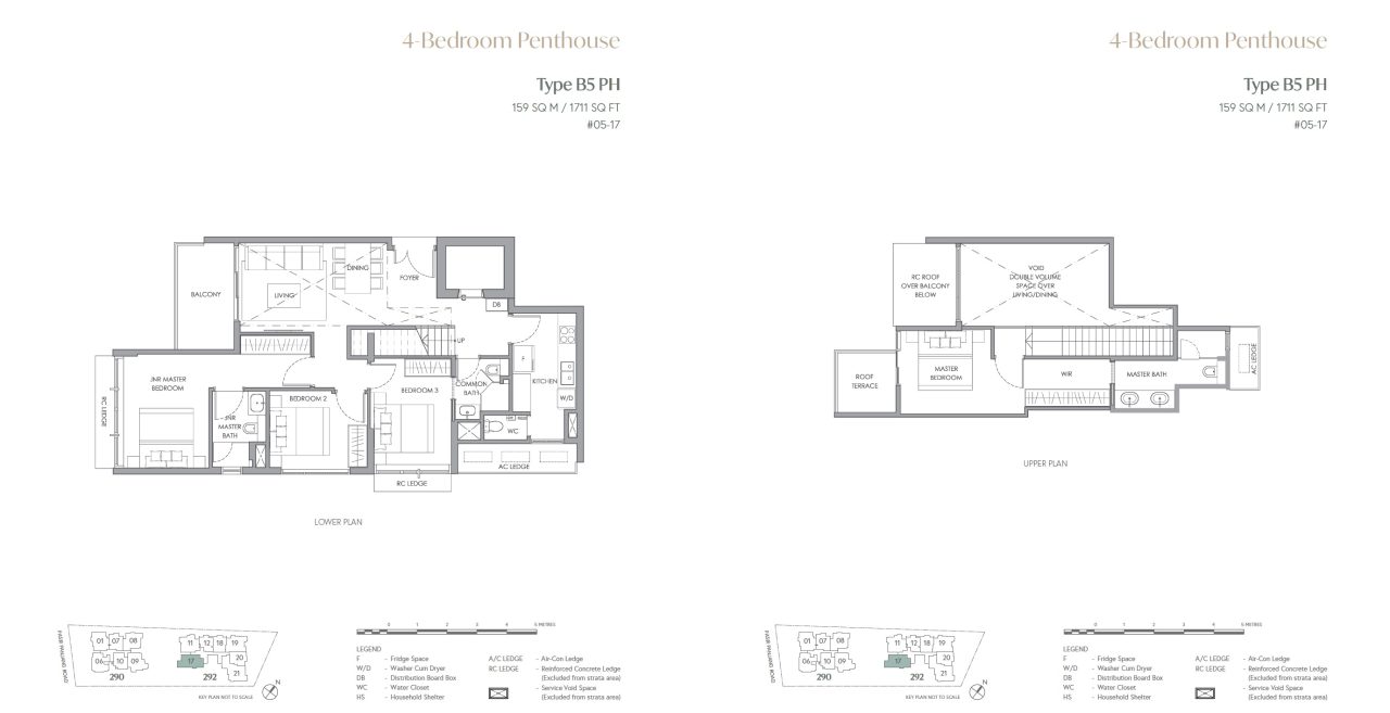 Hillshore at Pasir PanjangThe Hillshore Floor Plan – Penthouse 4BR B5PH