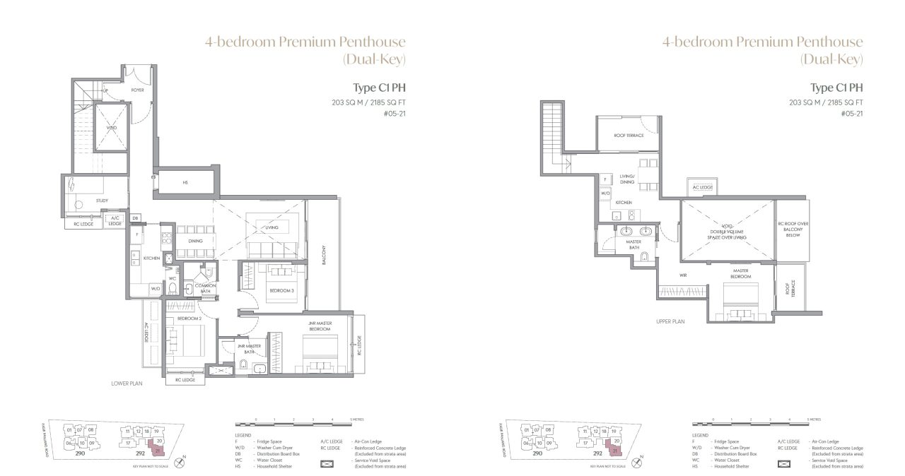 Hillshore at Pasir PanjangThe Hillshore Floor Plan – Penthouse 4BR C1PH Attic (New)