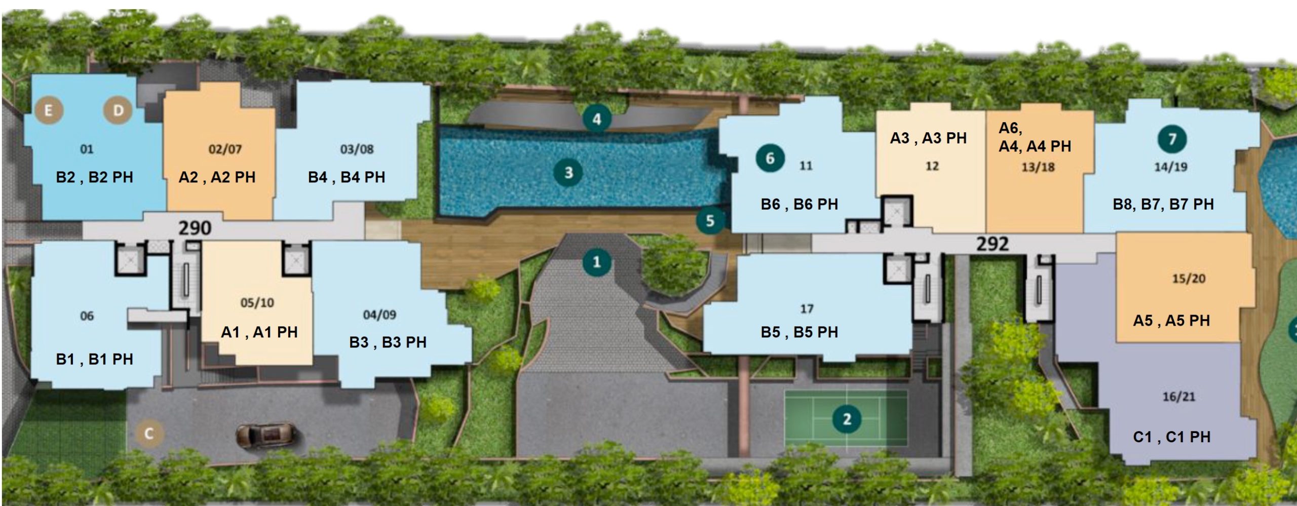 Hillshore at Pasir PanjangThe Hillshore – Site Plan Units