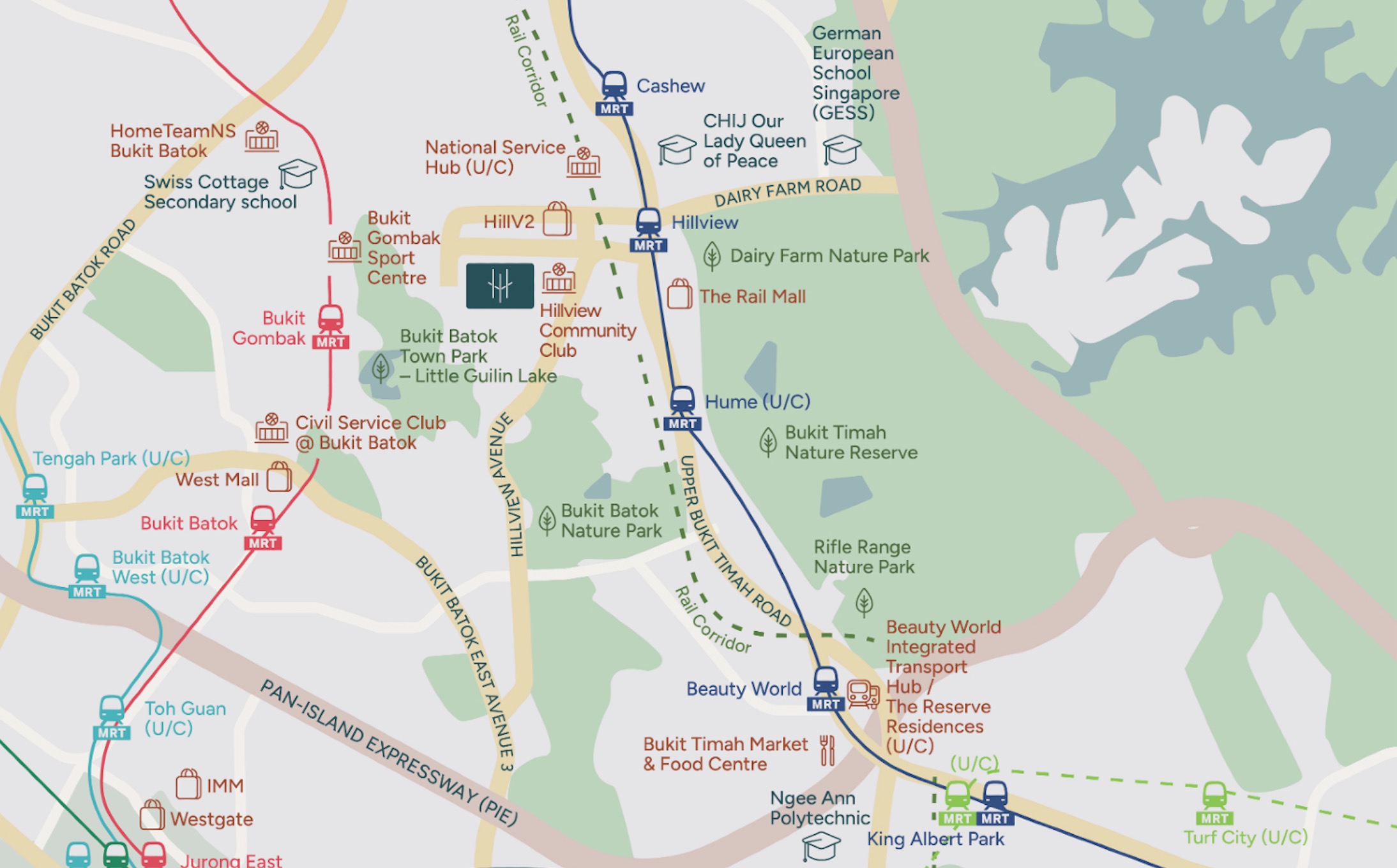 hillhaven-hillview - Location Map