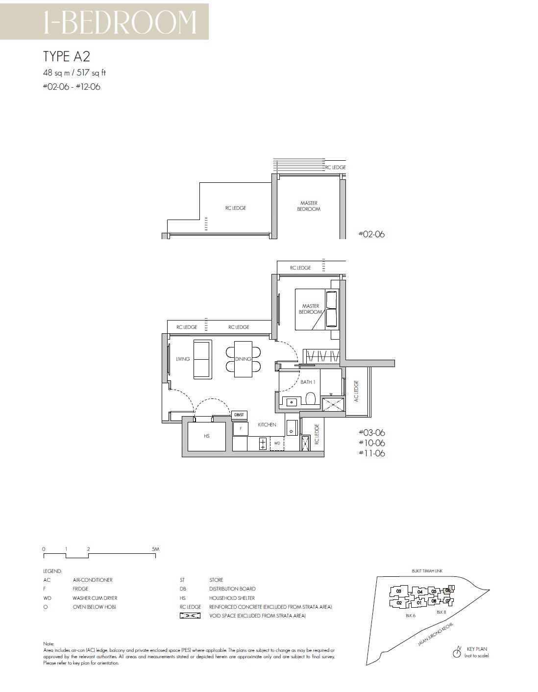 8@ST Bukit Timah Floor Plan 1BR A2