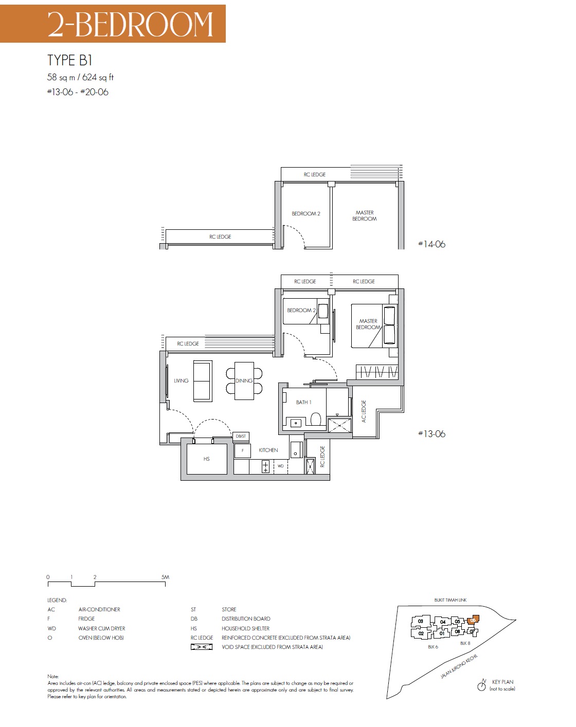 8@ST Bukit Timah Floor Plan 2BR B1